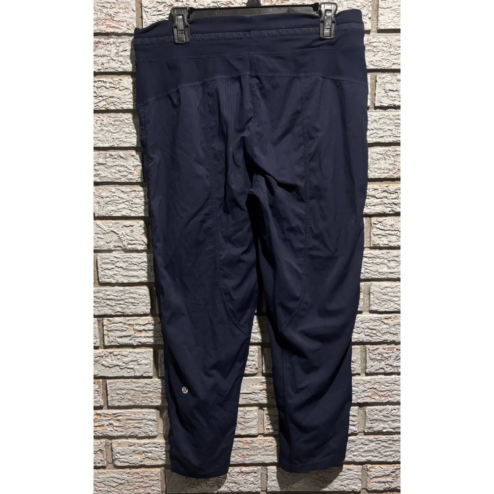 Lululemon Dance Studio Crop Navy Blue Jogger Pants Size M - Picture 2 of 6